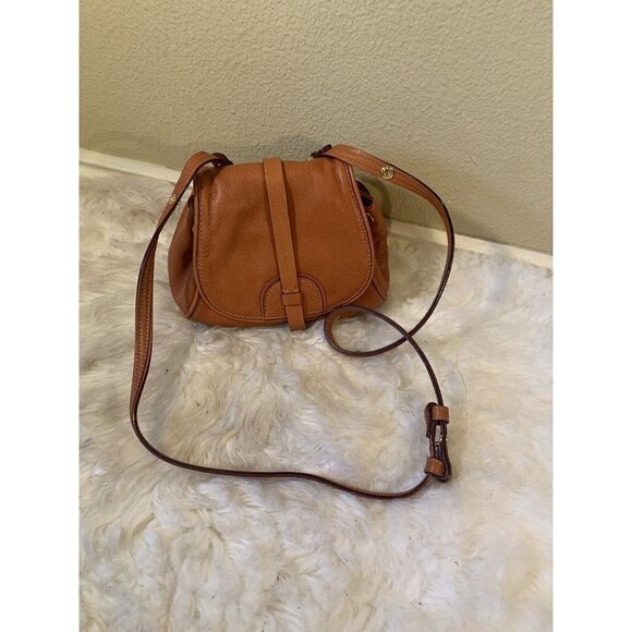 ISAAC Mizrahi leather drawstring Crossbody Purse - Picture 1 of 10